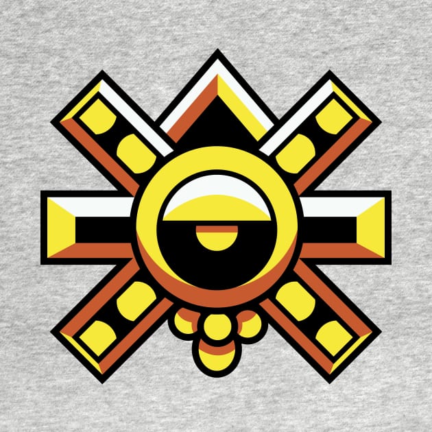 Mexican God Sun Symbol by KBRAVO